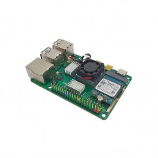 For ROCK Pi 4C+ C Plus RK3399T 64Bit 6-Core A72 A53 Development Board with Dissipation Fan