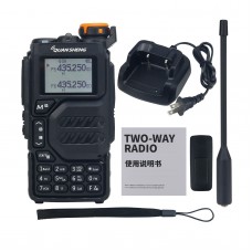 UV-K5 5W 50-599MHz Walkie Talkie Handheld Transceiver 200 Channels w/ Charging Port for AM Airband