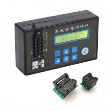 Integrated Circuit Tester Digital IC Tester with Sockets for Logic Chip Optocoupler Diode Transistor