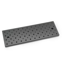 300x100x12mm/11.8x3.9x0.5" Dual-density Optical Breadboard Aluminum Alloy for Optical Experiments