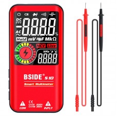 BSIDE S10 Smart Multimeter Tester AC DC Voltage Resistance Capacitance Frequency NCV Tester Red