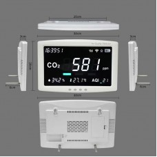 WiFi Multifunctional Intelligent Air Quality Detector for CO2 / Temperature / Humidity Detection