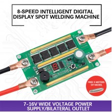 W1 8-Speed Intelligent Digital Display Mini Spot Welder Controller Board Kit for Battery Welding 12V