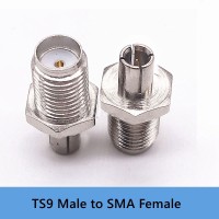 1PCS High Quality SMA Adapter SMA Female Connector to TS9 Male Connector RF Adapter for 4G Network Card Antenna Adapter