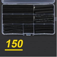 150PCS Box Packaged DIY Heat Shrink Tube Insulation Sleeve for Electric Wire and Cable Flame Retardant Shrink Tube