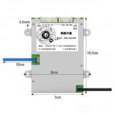 7S to 16S 40A (Peak 90A) Lithium Battery Protection Board w/ 3.8" LCD for Electric Vehicle Batteries