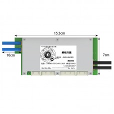 Double-layered 10-24S 120A (Peak 300A) BMS Lithium Battery Protection Board with 3.8" LCD Screen