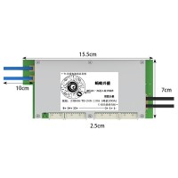 Double-layered 10-24S 110A (Peak 200A) BMS Lithium Battery Protection Board with 3.8" LCD Screen