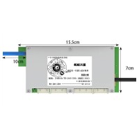 Double-layered 10-24S 50A (Peak 110A) BMS Lithium Battery Protection Board with 3.8" LCD Display