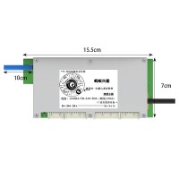 Double-layered 10-24S 80A (Peak 150A) BMS Lithium Battery Protection Board with 3.8" LCD Screen
