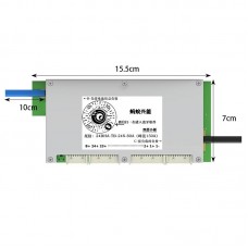 Double-layered 10-24S 80A (Peak 150A) BMS Lithium Battery Protection Board with 3.8" LCD Screen