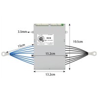 Single-layered 10-24S 200A (Peak 450A) BMS Lithium Battery Protection Board with 3.8" LCD Screen