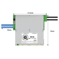 Single-layered 10-24S 180A (Peak 400A) BMS Lithium Battery Protection Board with 3.8" LCD Display