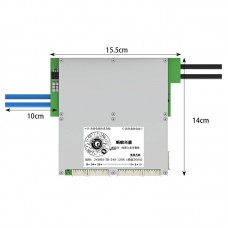 Single-layered 10-24S 120A (Peak 300A) BMS Lithium Battery Protection Board with 3.8" LCD Screen