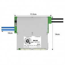 Single-layered 10-24S 120A (Peak 300A) BMS Lithium Battery Protection Board without LCD Screen