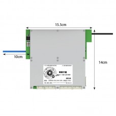 Single-layered 10-24S 50A (Peak 110A) BMS Lithium Battery Protection Board with 3.8" LCD Display