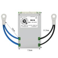 8S-20S 80A (Peak 150A) BMS Lithium Battery Protection Board with 3.8 Inch LCD Screen Display