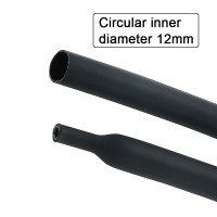 High Quality 1M x 12MM Black 4:1 Adhesive Heat Shrink Tube Insulation Tube for Wires Protection