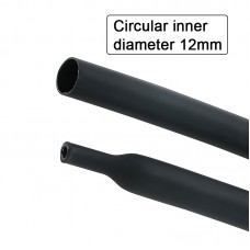 High Quality 1M x 12MM Black 4:1 Adhesive Heat Shrink Tube Insulation Tube for Wires Protection