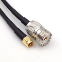 50CM SMA-J Male Connector to M-K Female Connector Adapter Cable RG58 Feeder Line SL16 Extending Line