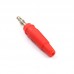 1PCS Red Pure Copper 4mm Banana Plug 32A High Current and High Voltage Cross-recess Banana Connector