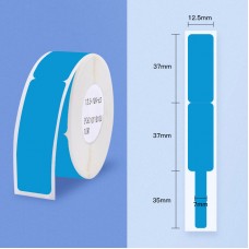 65PCS Blue Cable Label Self-adhesive Paper Sticker for Wireless Portable Pocket Printer D11/D110/D101