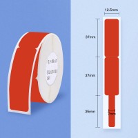 65PCS Red Cable Label Self-adhesive Paper Sticker for Wireless Portable Pocket Printer D11/D110/D101