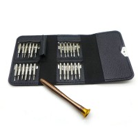 25PCS Screwdriver Sets Omnipotent Repair Tool for Electronics Maintenance with Aluminum Handle and Carbon Steel Head