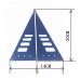 780MHz - 7.5GHz High Gain UWB Dedicated Log Periodic Antenna with SMA Female Connector EMC Antenna