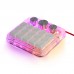 HamGeek Macro Custom Keyboard Mechanical Keyboard (Transparent Shell & RGB Light) 15 Keys + 3 Knobs