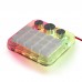 HamGeek Macro Custom Keyboard Mechanical Keyboard (Transparent Shell & RGB Light) 15 Keys + 3 Knobs