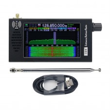 Software Defined Radio SDR Radio Receiver DSP Digital Demodulation CW/AM/SSB/FM/WFM w/ 4.3" IPS LCD