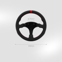 Simagic P-330R 13 Inch SIM Racing Wheel Round Real Leather Racing Steering Wheel for GT Pro Hub