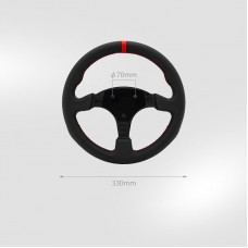 Simagic P-330R 13 Inch SIM Racing Wheel Round Real Leather Racing Steering Wheel for GT Pro Hub