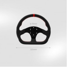 Simagic P-325D 12.8 Inch D-shaped SIM Racing Wheel Real Leather Racing Steering Wheel for GT Pro Hub