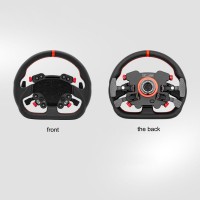 Simagic GT Pro Hub + P-325D 12.8 Inch Racing Wheel D-shaped Real Leather Racing Steering Wheel