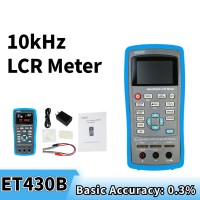 ET430B Handheld LCR Meter LCR Tester Capacitance Inductance Meter 10KHz Frequency Accuracy 0.3%