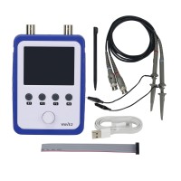 WAVE2 Portable Digital Oscilloscope 2 Channel 0-200KHz Signal Generator Assembled 2.4" Touch Screen