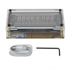 VFD Screen VFD Clock Support Automatic or Manual Brightness Adjustment with Transparent Panel 5V Power Supply