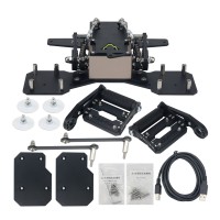 Simplayer Raptor Standard Flight Rudder Pedals Flight SIM Rudder Pedals with 3-Axis Hall Sensor