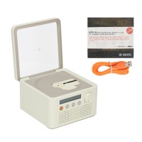 White for Syitren R200 Retro All-in-one CD Player Portable Bluetooth Speaker DC 5V Type-C CD Player