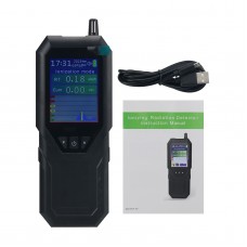 DM157 Black Handheld Nuclear Radiation Detector Ionizing Radiation Detector with Built-in High Sensitivity Cover Technology Tube