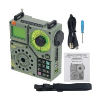 HRD-A320 MF MW SW VHF WB High Performance Portable Multi-band Radio Aviation Band Radio Support Bluetooth and TF Card Play