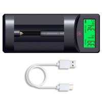 Peacefair Lithium Battery Tester Voltage Internal Resistance Tester for 18650 AAAAA Lithium Battery with a Charging Cable