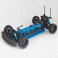 1:10 HSP Unlimited 94123 Drift Car Frame in Pieces RTR Kit Empty Frame with Metal Chassis and RC Tyre