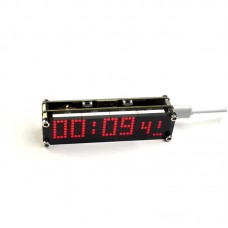 F1.9 WiFi LED Digital Mini Dot Matrix Clock ESP8266 DIY Alarming Clock Module for Home Direction