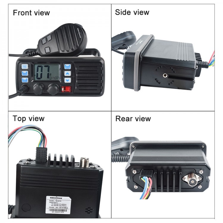 RS507MG 25W VHF Mobile Transceiver Marine Transceiver with Builtin