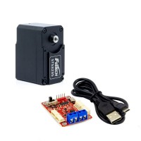 FEETECH STS3235 Servo 12V 30KG 360-Degree All Metal Serial Servo Dual Axis TTL + URT-1 Board