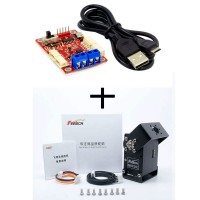 FEETECH SM8512BL 85KG 360-degree Bus Servo RS485 Metal Dual Shaft Servo w/ URT-1 Debugger Board