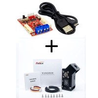 FEETECH SM60CL 60KG Bus Servo 360-degree Dual Shaft All Metal Servo with URT-1 Debugger Board